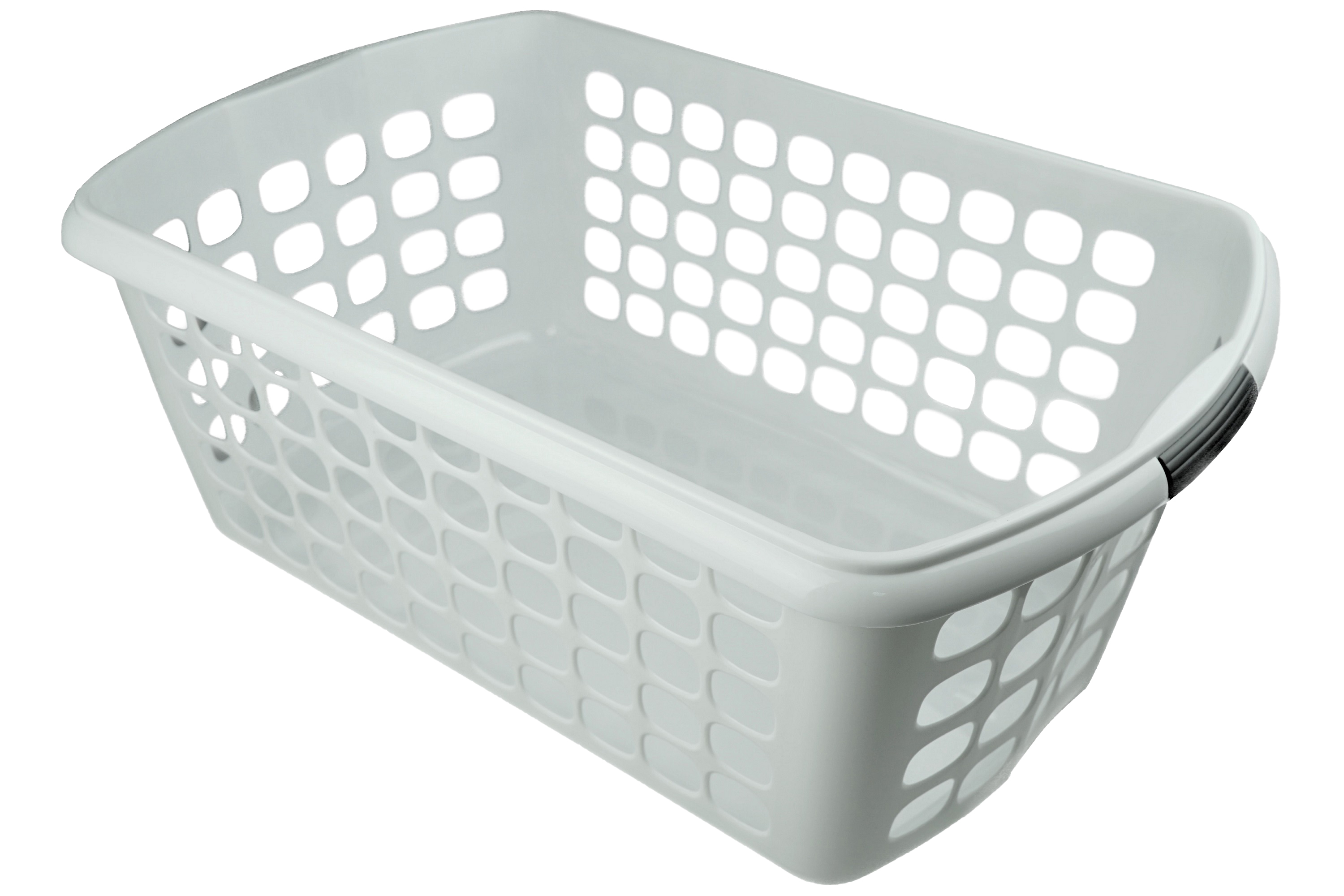 Wäschekorb aus Plastik weiß 54 cm Bad hrb Wäschebzubehör Grosshandel 23 | Waschküche x & x | Haushalt 35 | 